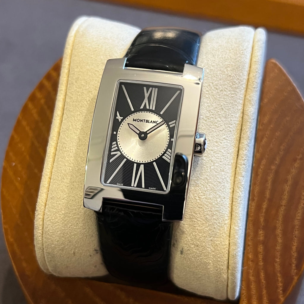Montblanc Profile Quartz Black Dial 7077 display picture 2