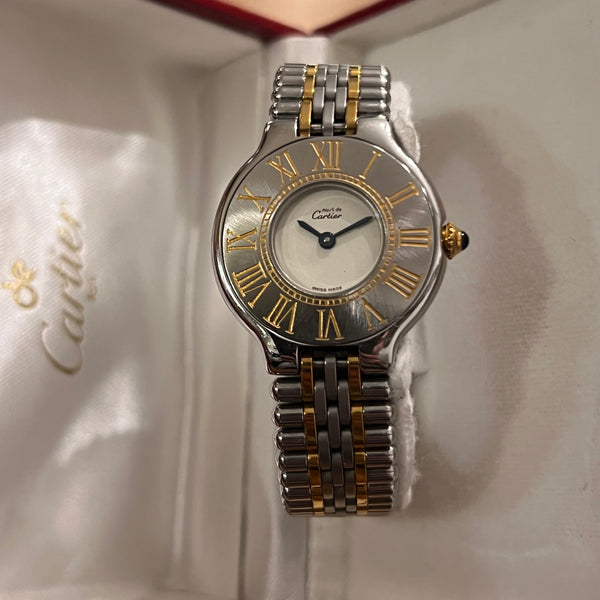 Cartier Must 21 Vintage 1993 Full Set W1005120