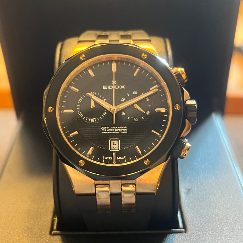 Edox Delfin Rose Gold Plated Automatic Full Set 10110