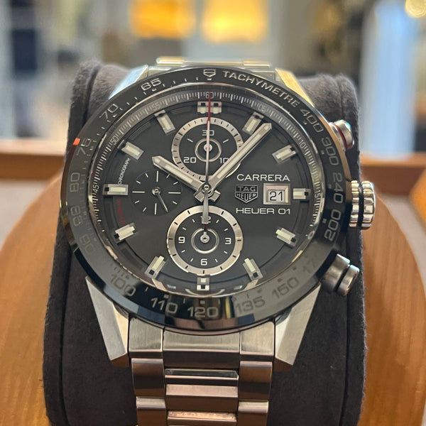 TAG Heuer CARRERA Automatic 腕時計　【ジャンク品】 Pre-Owned & Second Hand Tag Heuer Carrera Watches | WATCHASER GENEVA |