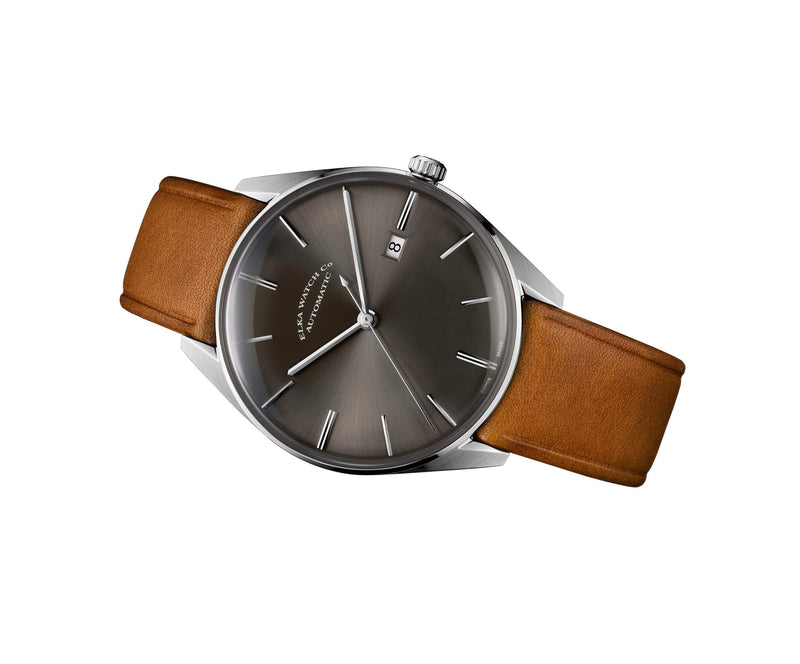 ELKA D03-0806 Automatic Grey Dial & Cognac Leather