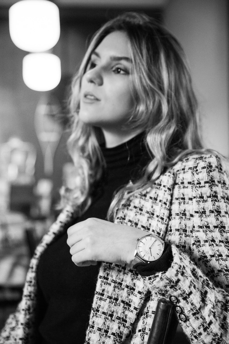 ELKA D01-1001 Automatic Silver Dial & Milanese Mesh