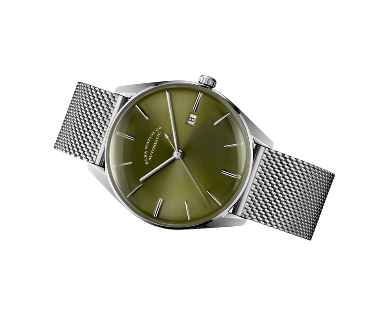 ELKA D05-1001 Automatic Olive Green Dial & Milanese Mesh
