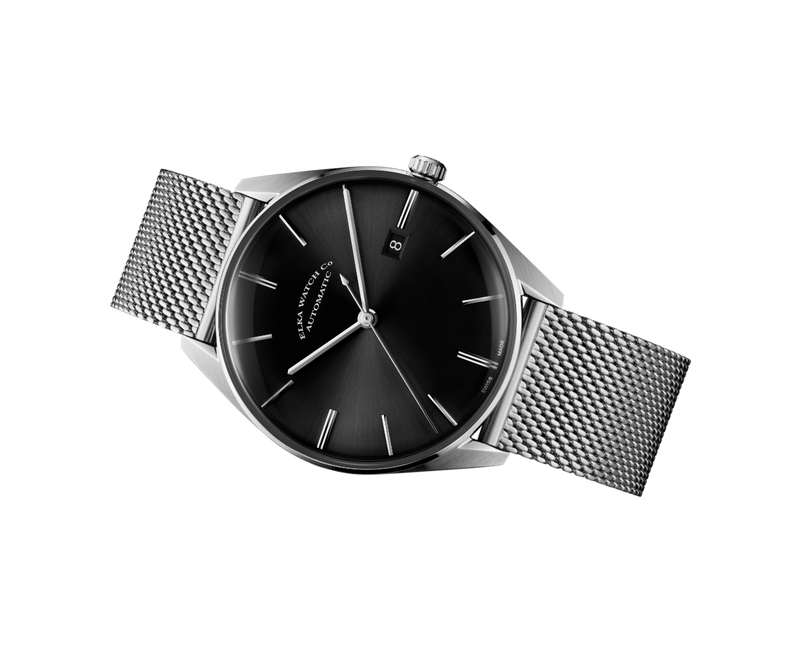 ELKA D04-1001 Automatic Black Dial & Milanese Mesh
