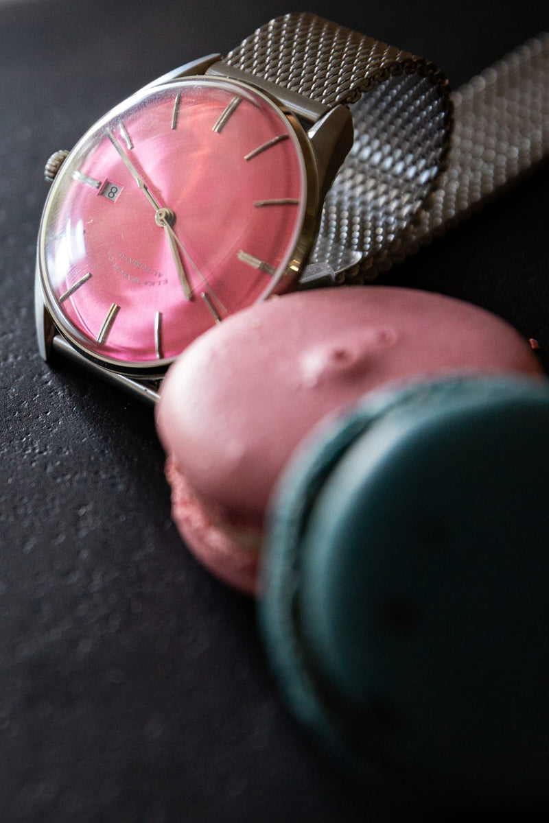 ELKA D06-1001 Automatic Baby Pink Dial & Milanese Mesh