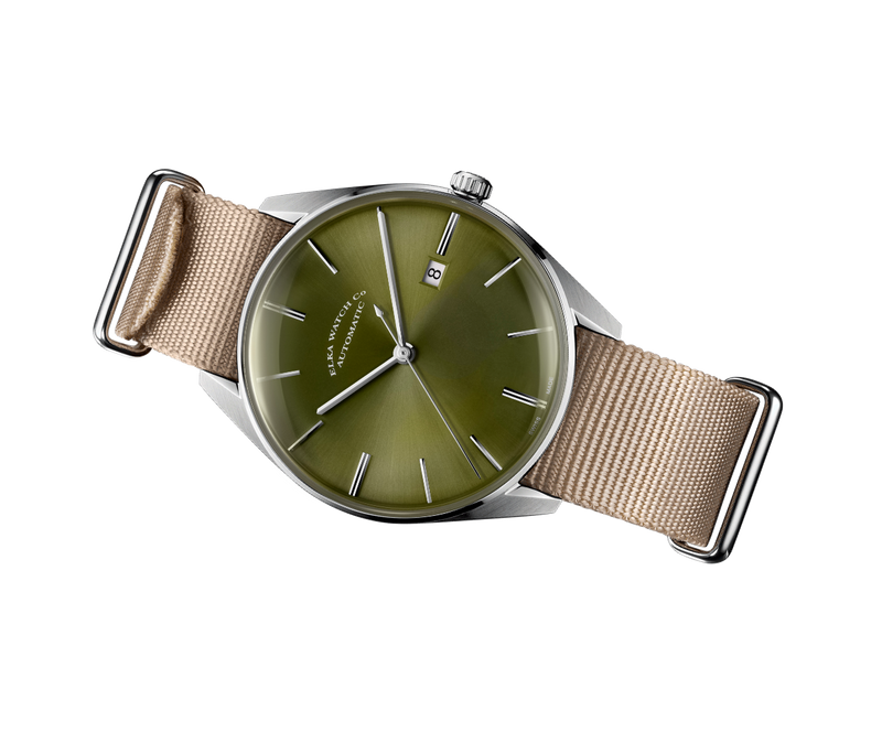 ELKA D05-0901 Automatic Olive Green Dial & Beige NATO