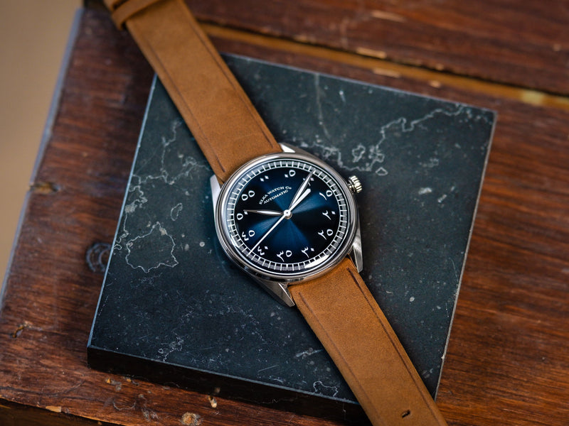 ELKA X12-0804 Automatic Blue Gradient Dial & Cognac Suede