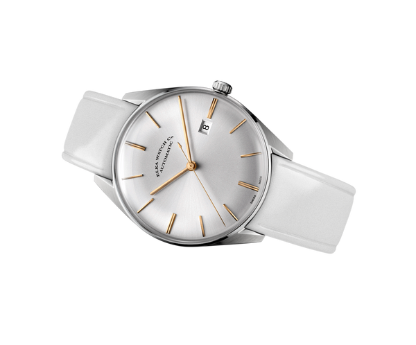 ELKA D01-0808 Automatic Silver Dial & White Calf Leather Strap
