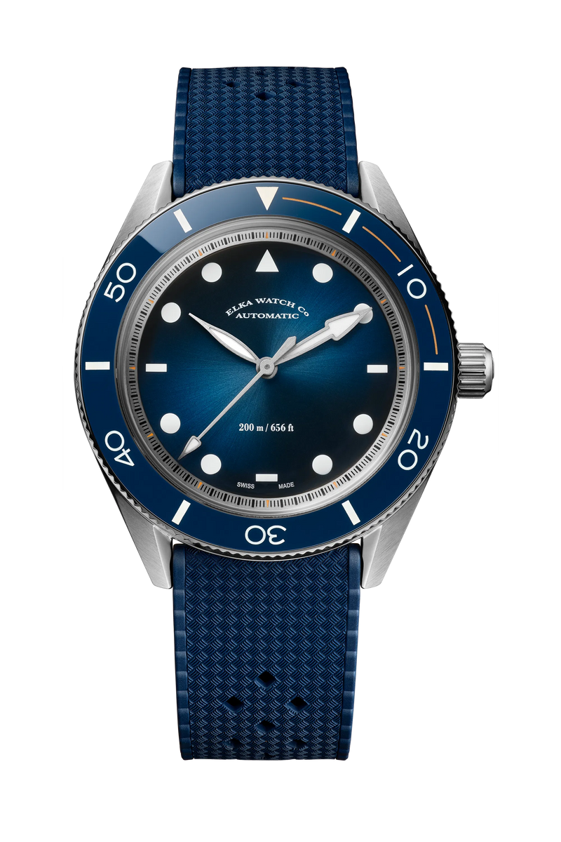 ELKA Arinis AF01w-1201 Automatic Blue Gradient Dial & Blue Tropic Rubber