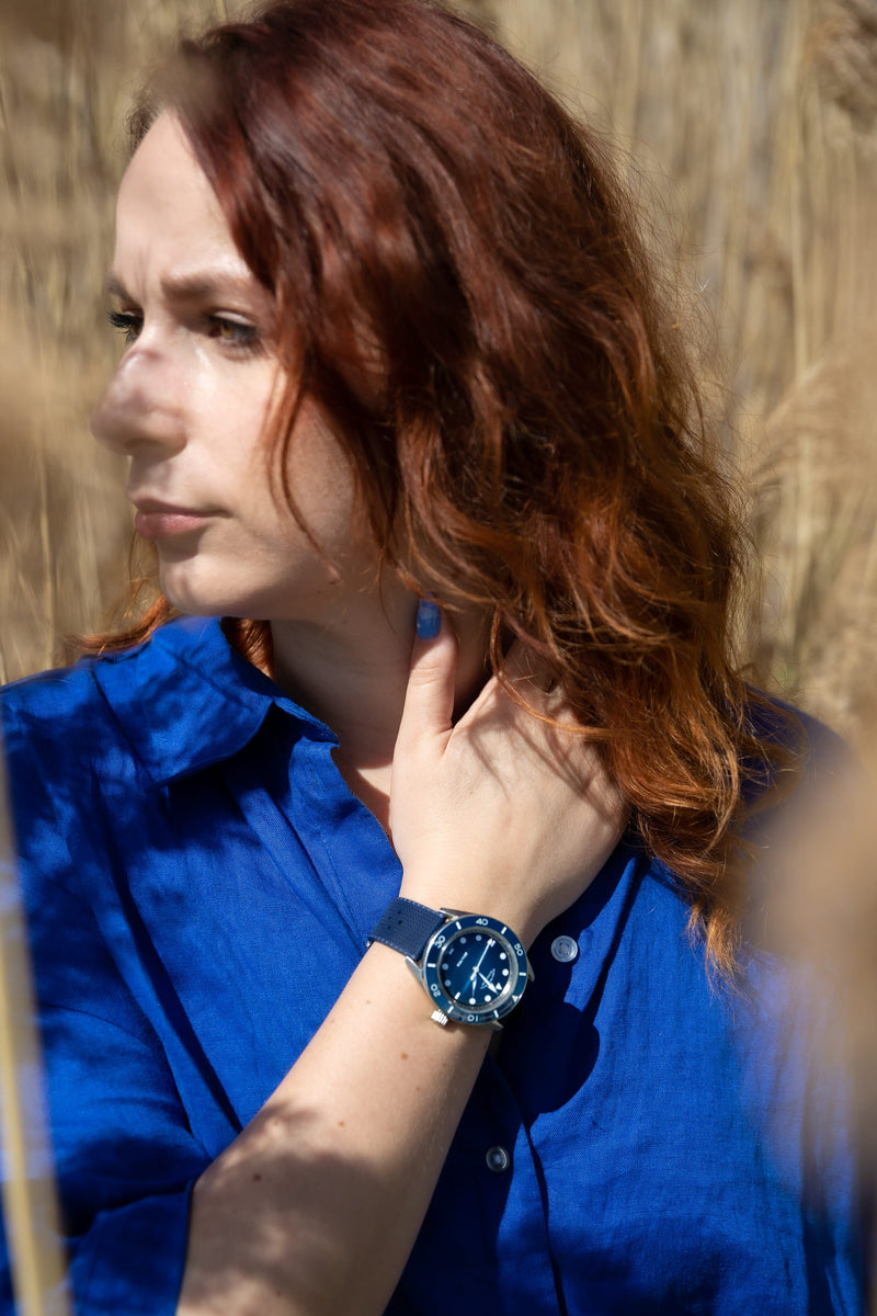 ELKA Arinis AF01-1201 Automatic Blue Gradient Dial & Blue Tropic Rubber