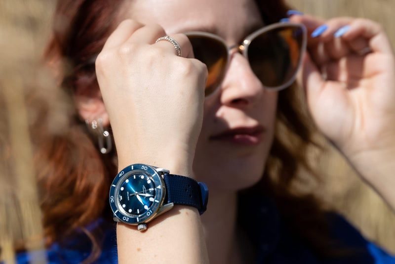 ELKA Arinis AF01-1201 Automatic Blue Gradient Dial & Blue Tropic Rubber