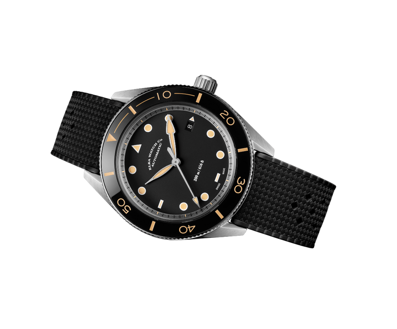 ELKA Arinis AF02-1202 Automatic Black Dial & Black Tropic Rubber