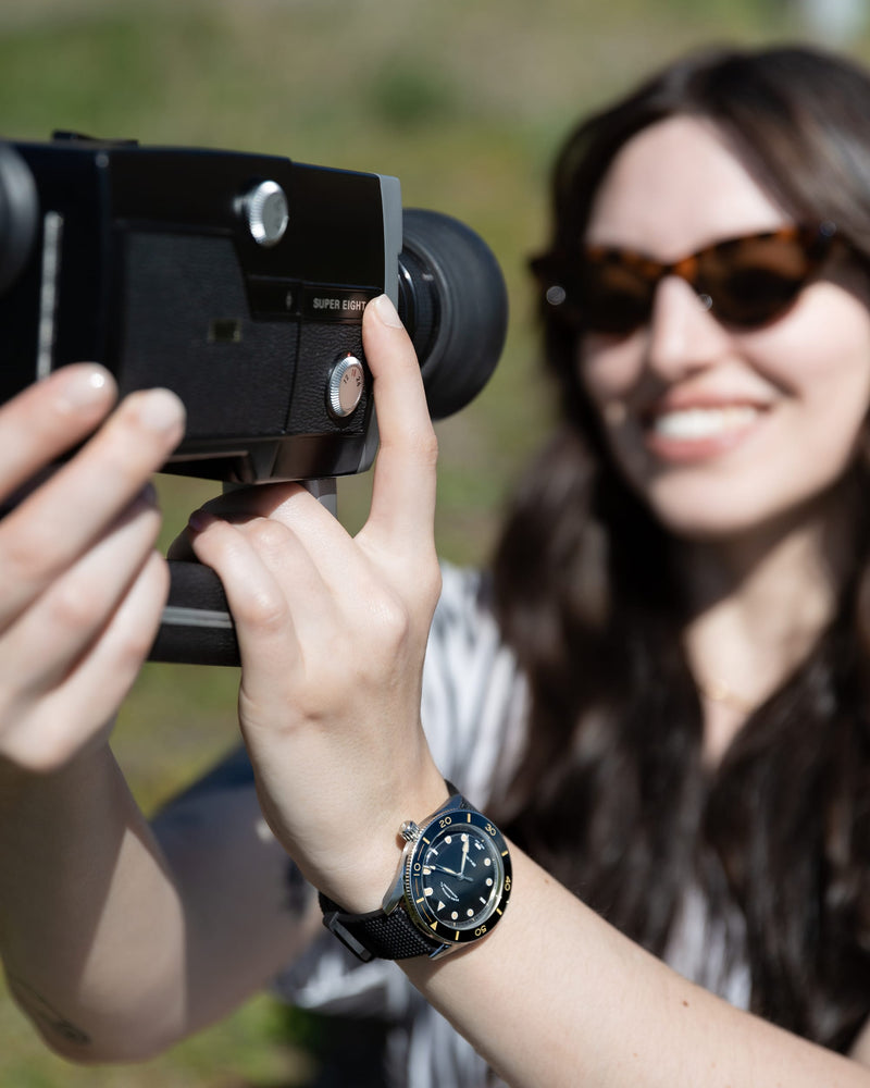 ELKA Arinis AF02W-1202 Automatic Black Dial & Black Tropic Rubber