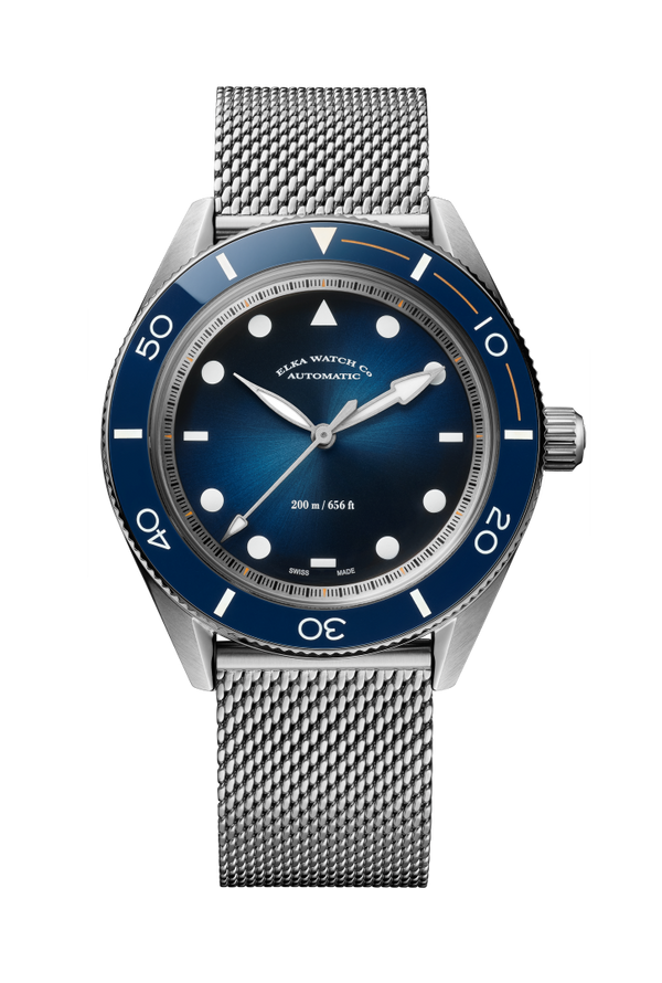 ELKA Arinis AF01W-1001 Automatic Blue Gradient Dial & Milanese Mesh
