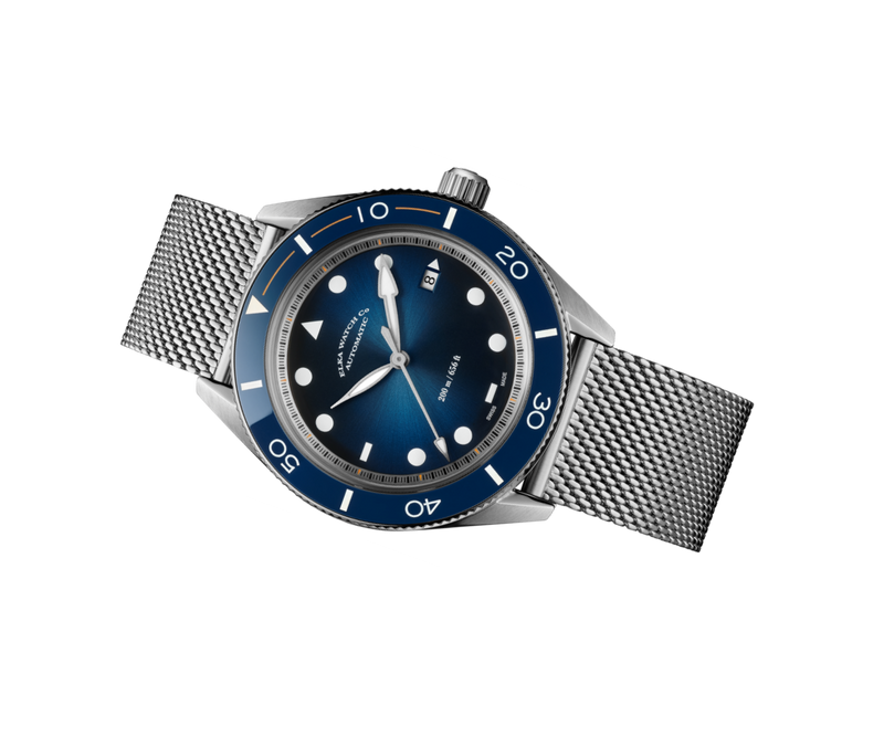 ELKA Arinis AF01-1001 Automatic Blue Gradient Dial & Milanese Mesh