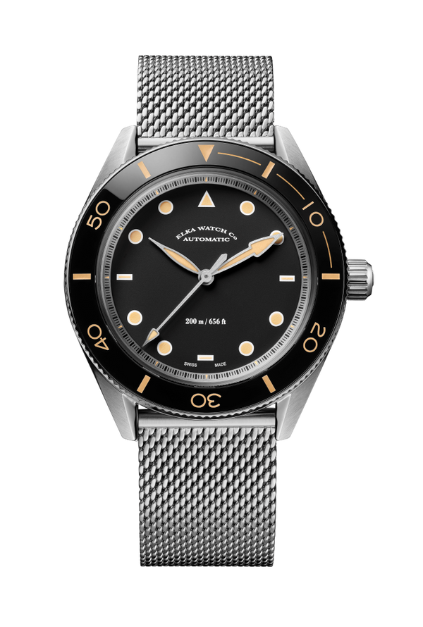 ELKA Arinis AF02W-1001 Automatic Black Dial & Milanese Mesh