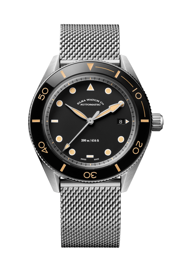 ELKA Arinis AF02-1001 Automatic Black Dial & Milanese Mesh
