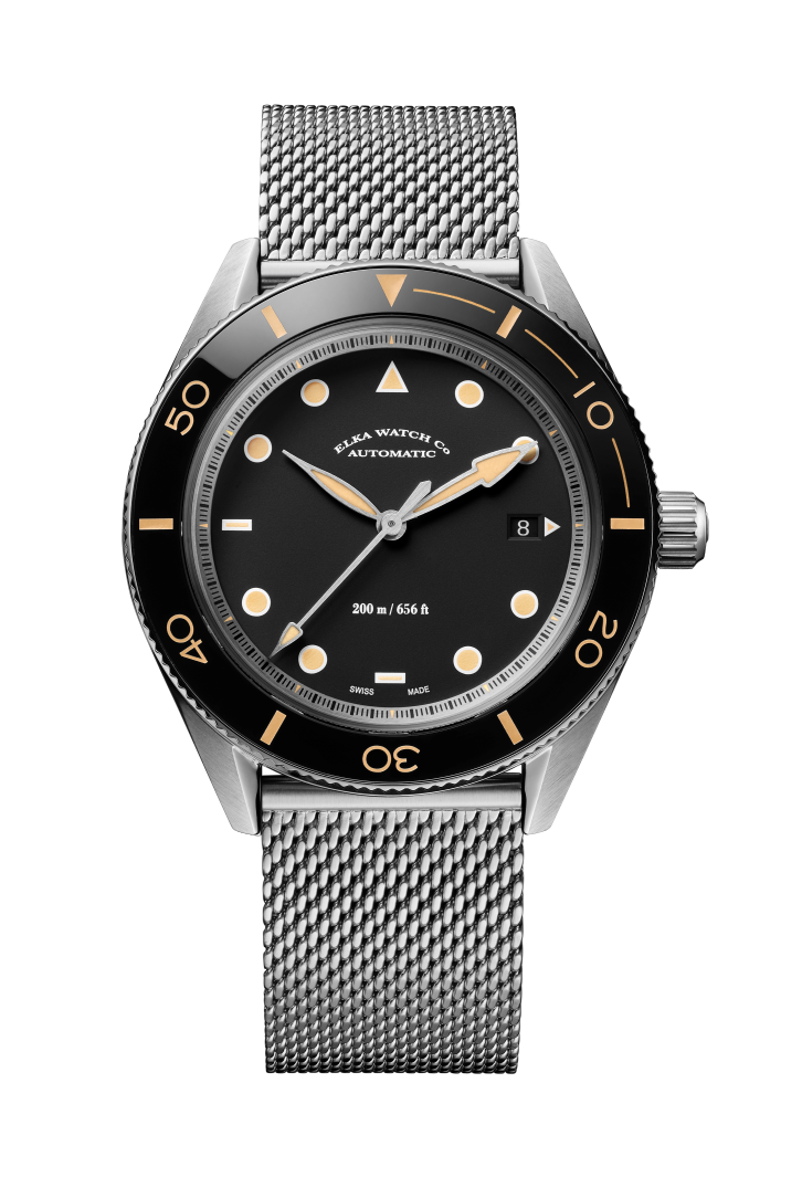 ELKA Arinis AF02-1001 Automatic Black Dial & Milanese Mesh