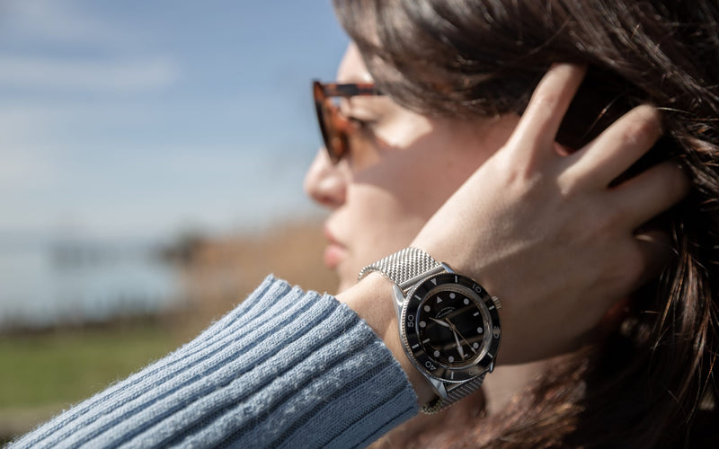 ELKA Arinis AF02-1001 Automatic Black Dial & Milanese Mesh