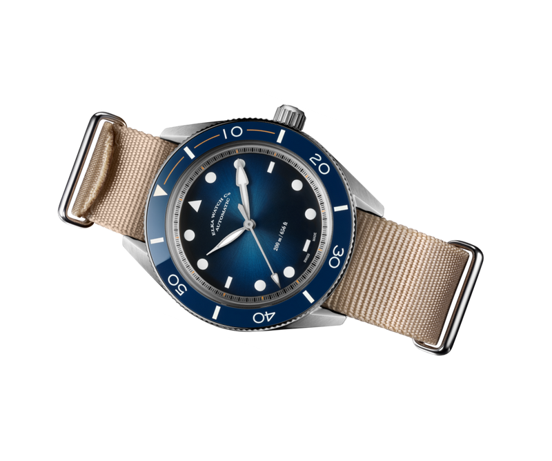 ELKA Arinis AF01W-0901 Automatic Blue Gradient Dial & Beige Nato