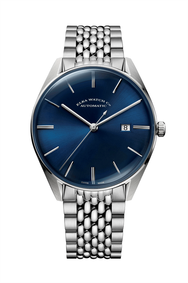 ELKA D02-1003 Automatic Blue Dial & Rice-Grain Bracelet