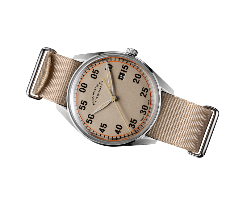ELKA X02B-0901 Automatic Beige Dial & Beige Nato