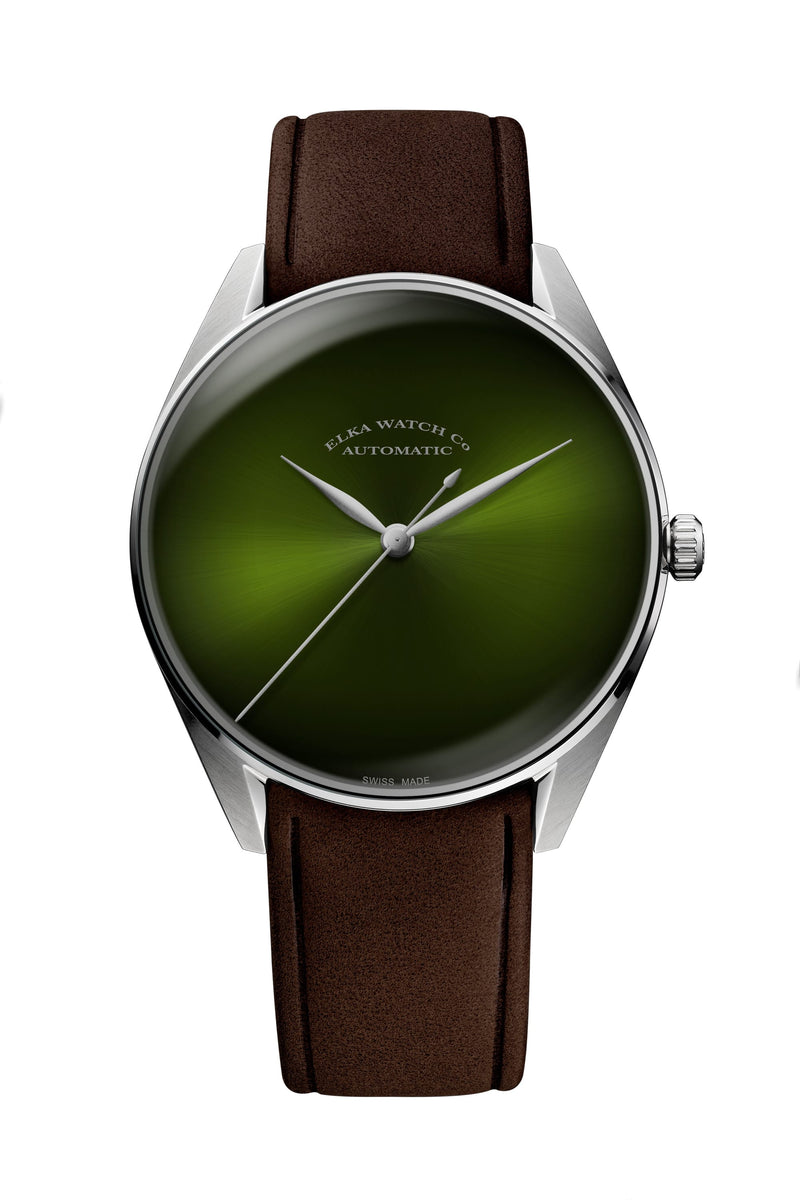ELKA S05-0811 Automatic Green Dial & Brown Leather