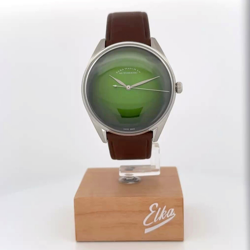 ELKA S05-0811 Automatic Green Dial & Brown Leather