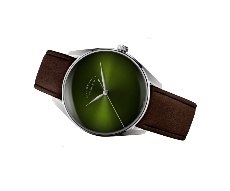 ELKA S05-0811 Automatic Green Dial & Brown Leather