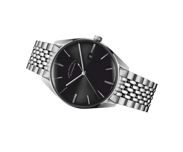 ELKA D04-1003 Automatic Black Dial & Rice-Grain Bracelet