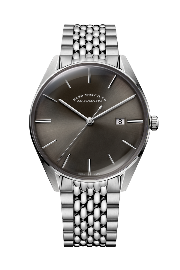 ELKA D03-1003 Automatic Grey Dial & Rice Grain Bracelet