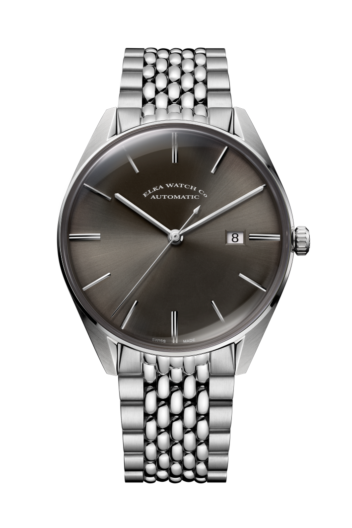 ELKA D03-1003 Automatic Grey Dial & Rice Grain Bracelet