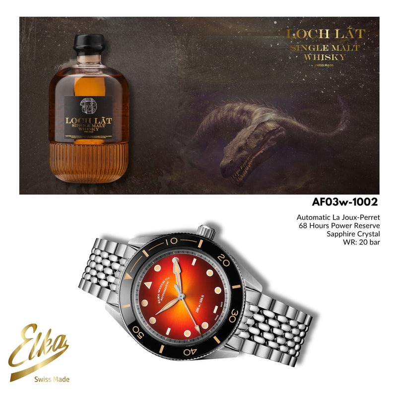 ELKA Arinis AF03W-1002 Automatic Amber Dial & Rice Grain Bracelet