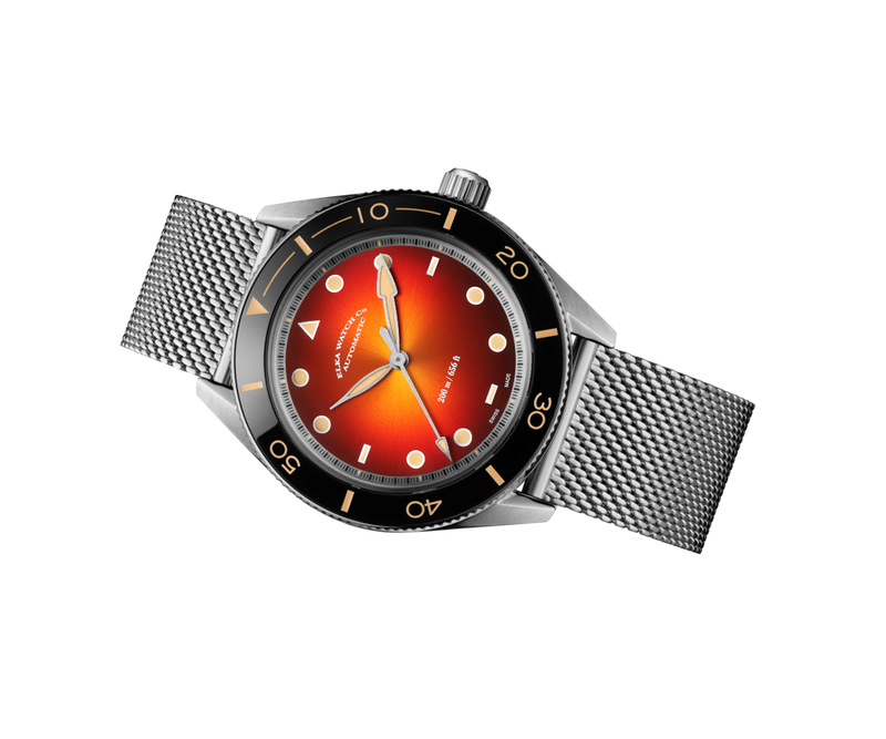 ELKA Arinis AF03W-1001 Automatic Amber Dial & Milanese Mesh