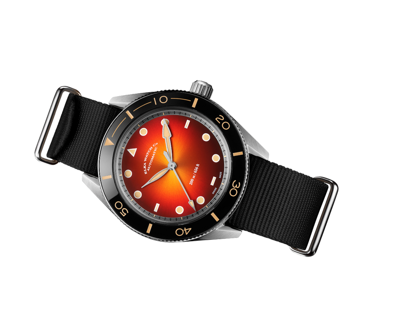 ELKA Arinis AF03w-0904 Automatic Amber Dial & Black Nato