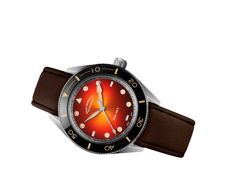 ELKA Arinis AF03W-0811 Automatic Amber Dial & Brown Leather