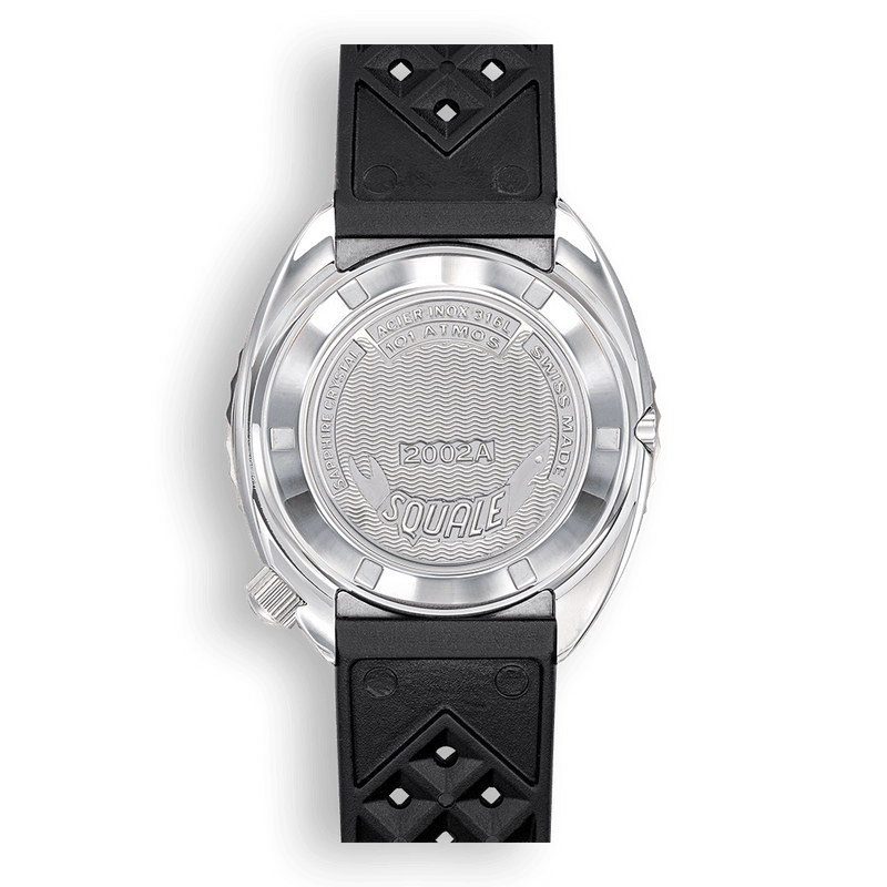 Squale 2002 Black Round Dots Automatic Steel Watch 2002.SS.BK.BK.HT