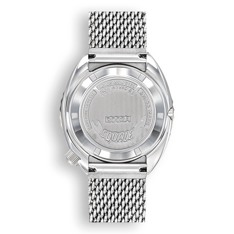 Squale 2002 Blue-Red Automatic Steel Watch 2002.SS.BLR.BL.ME22