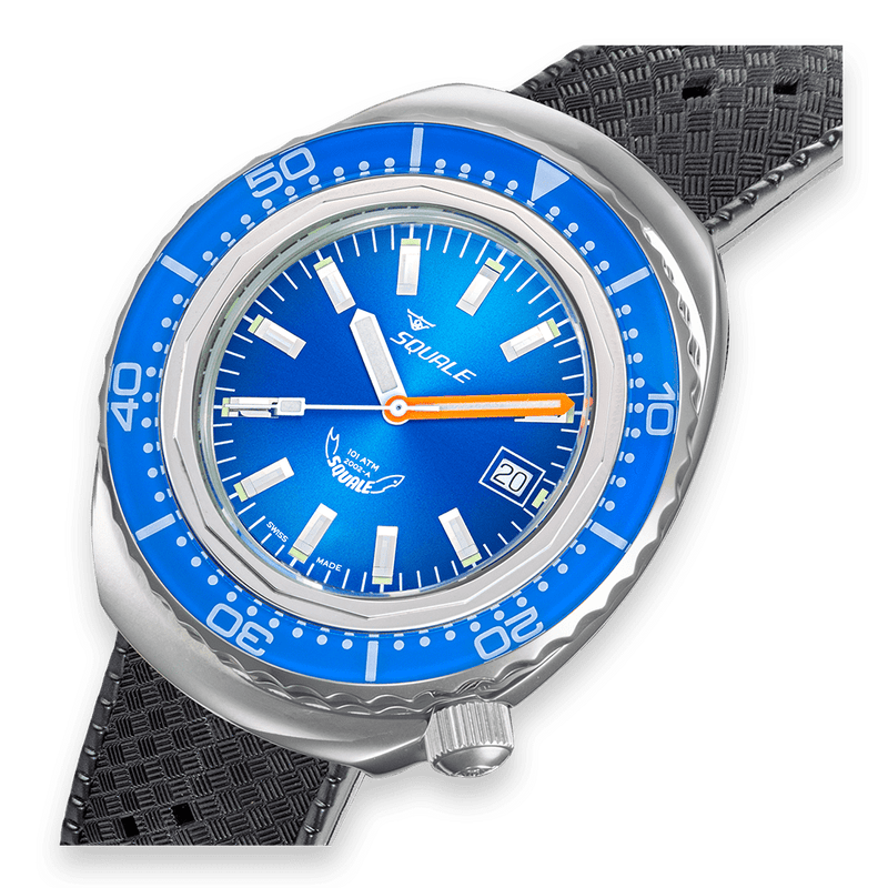 Squale 2002 Blue Automatic Steel Watch 2002.SS.BL.BL.HT
