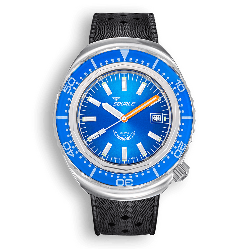 Squale 2002 Blue Automatic Steel Watch 2002.SS.BL.BL.HT