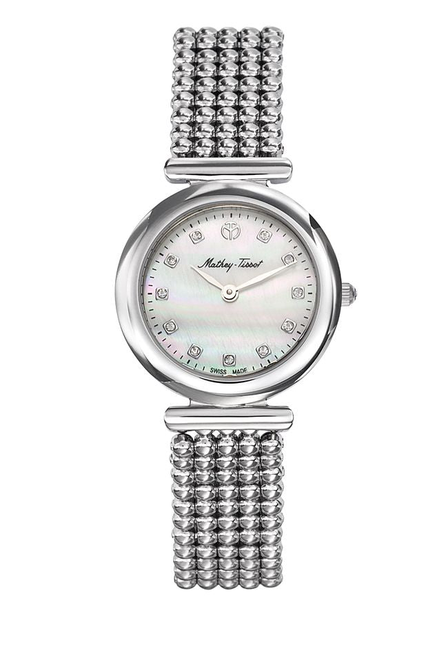 Mathey-Tissot Allure Stainless Steel & White Mother-of-pearl D539AI