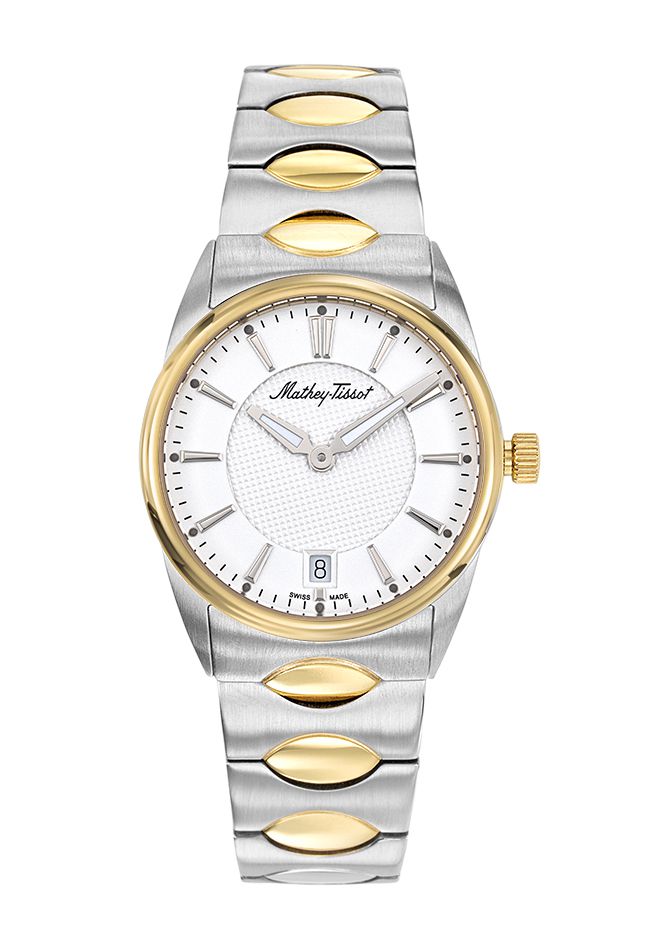 Mathey-Tissot Anaconda Stainless Steel / Gold Plated & White Dial D791BI