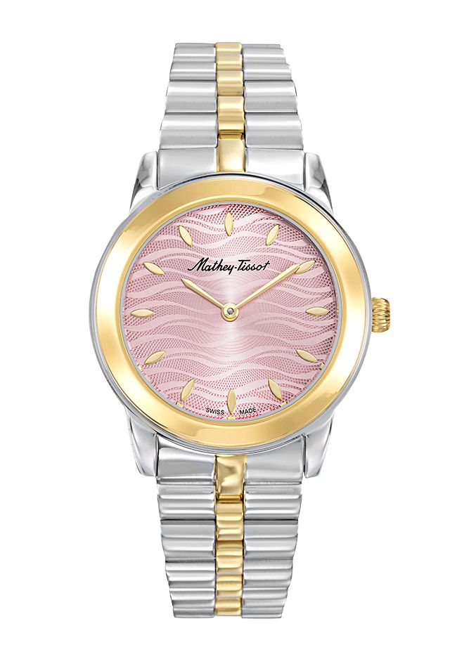 Mathey-Tissot Artemis Stainless Steel / Yellow Gold & Pink Dial D10860BYPK