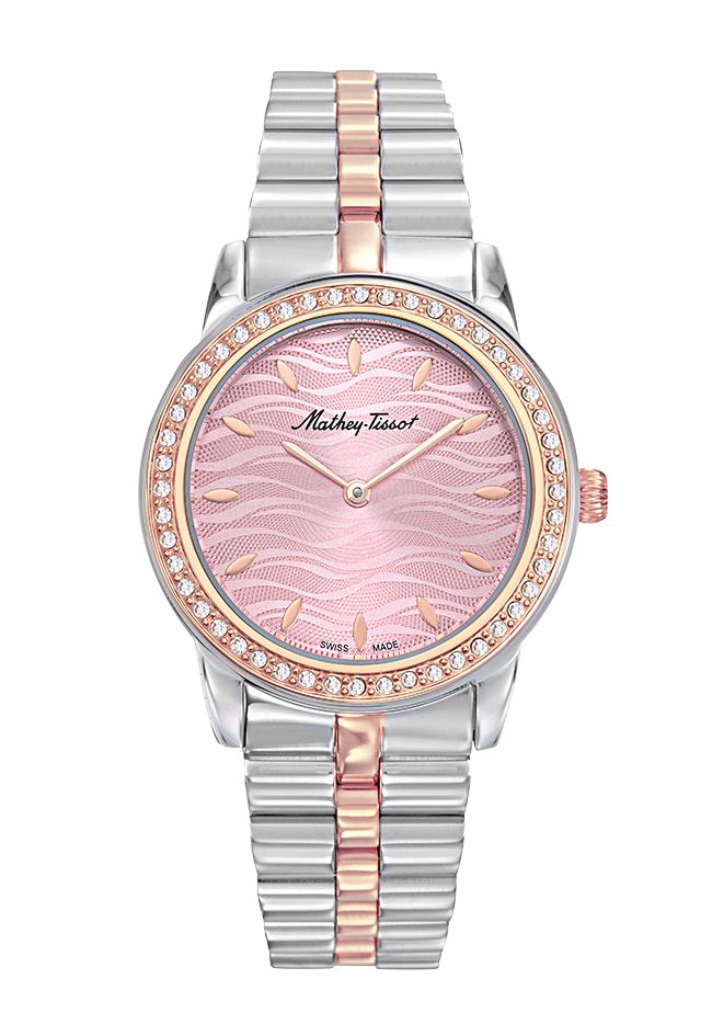 Mathey-Tissot Artemis Stainless Steel / Gold Plated & Pink Dial D10860BQPK