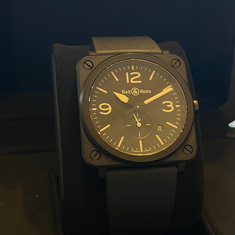 Bell & Ross Black Matte Quartz 2024 Full Set BRS-64-CMBL