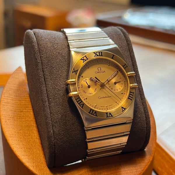 Omega Constellation Day-Date Gold Bezel 396.1069