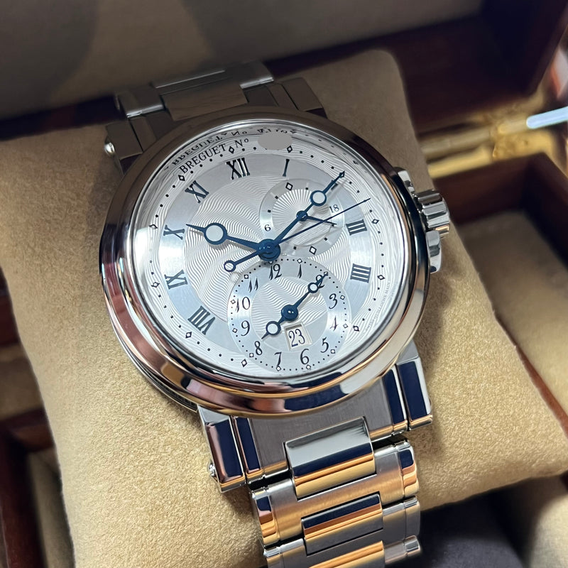 Breguet Marine Automatic GMT 2023 Full Set 5857ST/12/SZ0