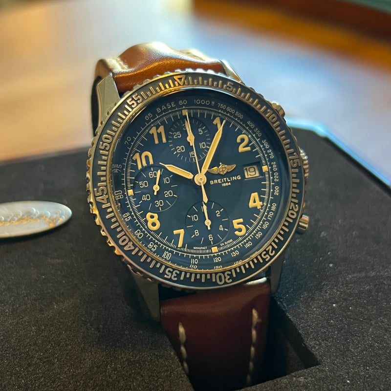 Breitling Navitimer Aviastar Blue Dial Full Set A13024