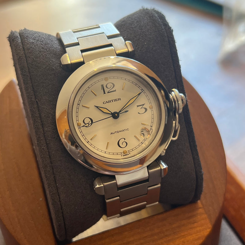 Cartier Pasha C White Dial Full Set W31015M7-2324