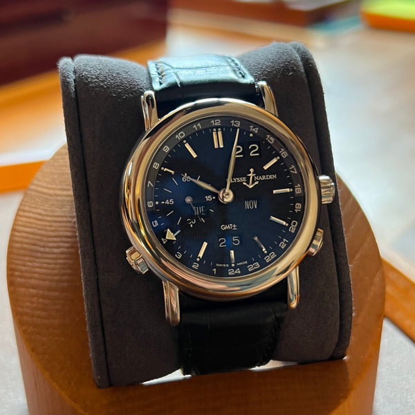 Ulysse Nardin GMT Perpetual 18Kt White Gold Full Set 320-22/92